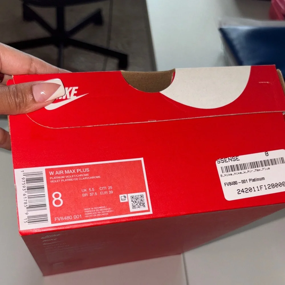 ๐๐๐Air max plus light pink (violet) size 8 - Picture 7 of 7